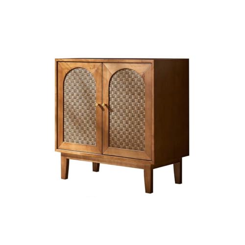 Aparador Aparador de Madera nórdico, Mueble de Almacenamiento Moderno for Sala de Estar, Mueble de Entrada de ratán Aparador con Cajones