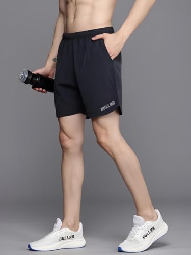 Image of BULLAR Premium Polyester Training Shorts Combo, Gym wear, Running, Sports,Workout Dryfit, Quick Dry Shorts with Drawstring