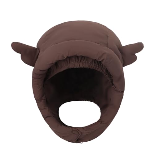 Kids Girl Boy Antler Ushanka Earflap Hat Windproof Winter Warm Cap Trapper Ski Snow Cycling Animal Beanie Hat for 2-10Years2