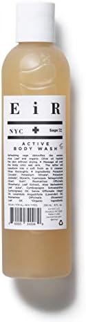 EiR NYC | All Natural Organic Moisturizing Body Wash | Includes Aloe, Coconut, Olive Oil Lemongrass, Sage, Rosemary, and Eucalyptus | (8 oz)