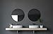 Produktbild Talos Black Circle Spiegel rund Ø 60 cm  Schwarzer Wandspiegel mit hochwertigem Aluminiumrahmen  Moderner Spiegel für Badezimmer und Wohnräume  Stilvoller Dekospiegel in Schwarz