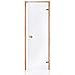 Produktbild Saunatür Eco 80x190 | Glasfarbe: Transparent | Rahmen: Erle