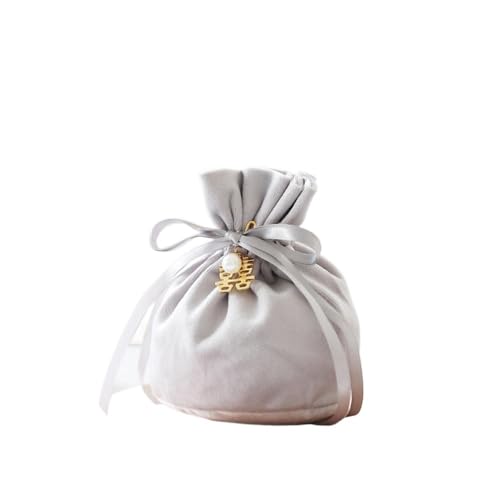 Bolsa de terciopelo con cordón para joyería 10x13.5 cm