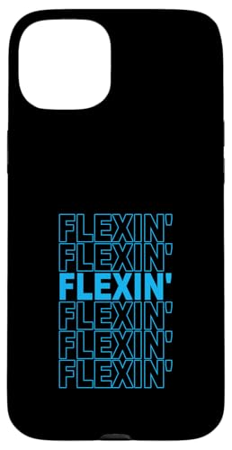 Blue Color Flexin' On Repeat Blue Graphic �X�}�z�P�[�X iPhone 15 Plus �p