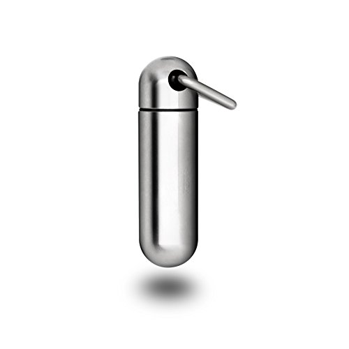 NUBARKO Keychain Pill Holder Titanium Mini Pill Fob Emergency Aspirin & Nitroglycerin Pill