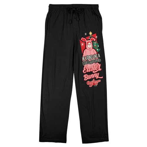 Bioworld A Christmas Story Easter Bunny Men's Black Sleep Pajama Pants