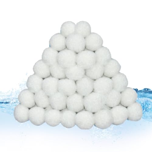 GjnjfdF Bolas Filtrantes | Filtración para Piscina,Alternativa Economía Reutilizable para Filtración Agua Piscina Exterior Piscina Impermeable