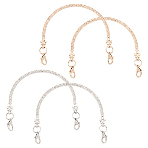 SUPERFINDINGS 4Pcs 4x4.6Inch Purses Clutch Handle Lock Top Clutch Handle