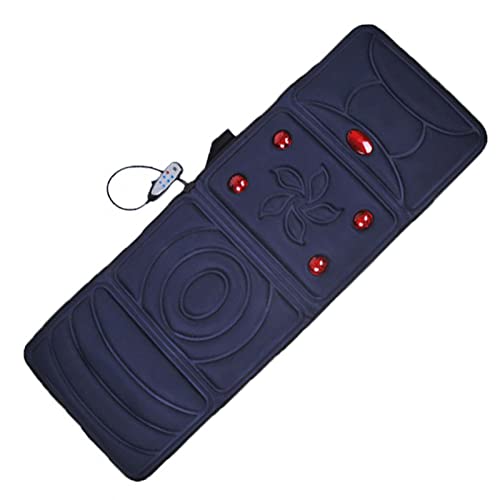 LZTET Colchoneta De Masaje con Calefacción De Cuerpo Completo, Colchón Multifuncional para Terapia De Calor, Almohadilla De Masaje Eléctrica Shiatsu,9groupsofheatingmodels