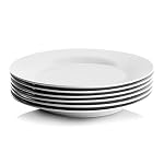 10 Strawberry Street Simply White 105 Round Dinner Plate Set of 6