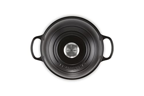 Le Creuset 21301240000430 Brytfanna do Pieczenia Chleba Żeliwo, 24 cm, Czarny Mat
