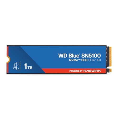 WD Blue SN5100 1TB NVMe SSD - M.2 2280, PCIe Gen 4.0, Internal Solid State Drive - Read Speeds Up to 7,100MB/s, Upgrade Storage for PC/Laptops - WDS100T5B0E - image 1