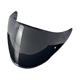 Visiera CJ-2 for SHOEI J-Cruise 1 2 J-Force 4 antivento Ca-sco Lenti Accessori Protezione UV Durevole(Deep Black)