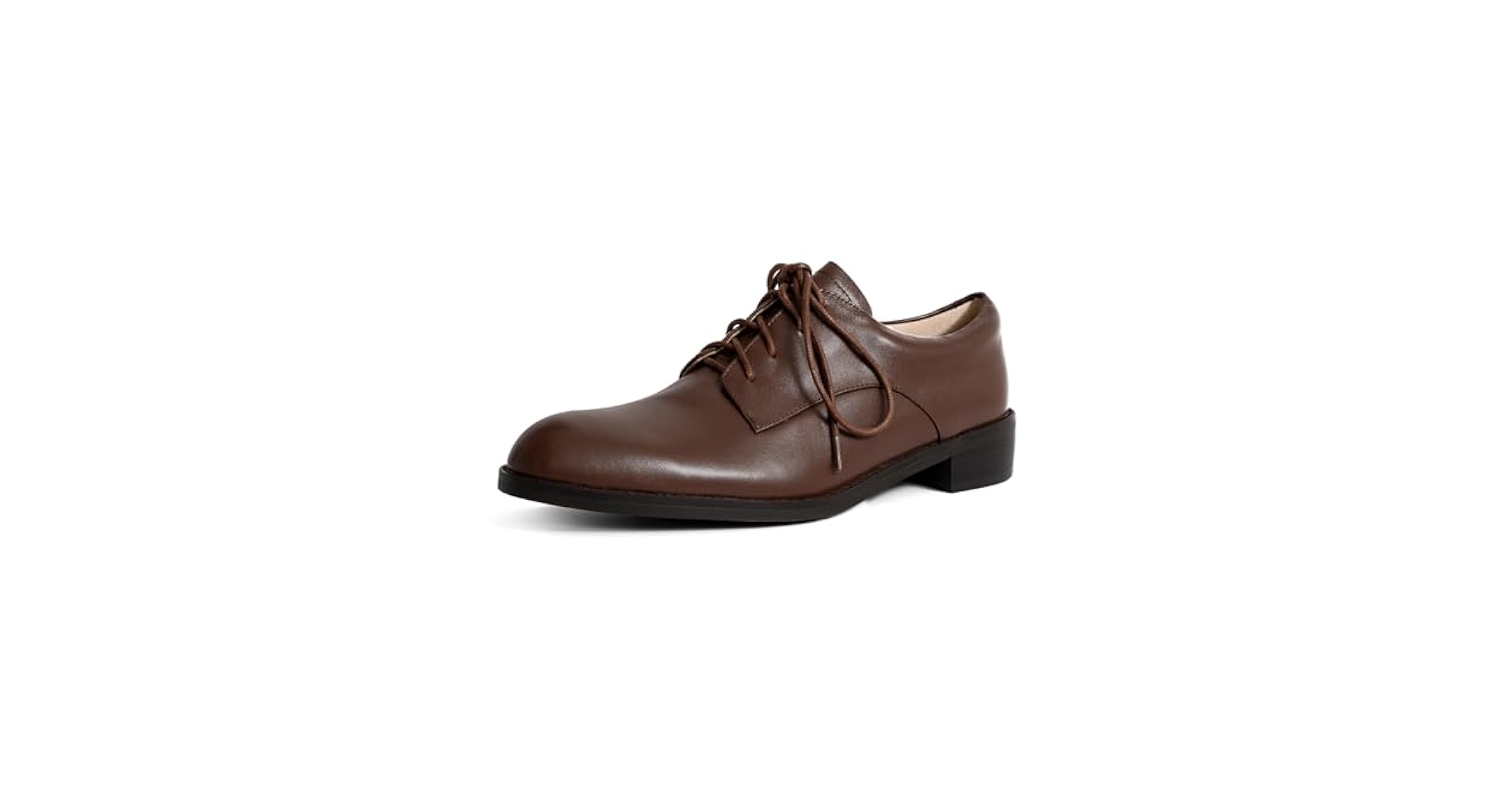Amazon.com | ONEENO Women's Classic Lace-up Black Leather
