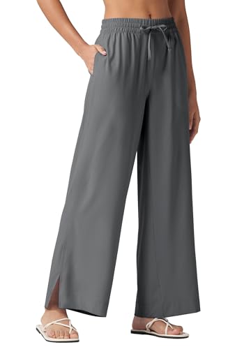 Willit Women's Wide Leg Pants Swim Beach Pants UPF 50+ Lightweight Travel Quick Dry Sun Protective 29" 31"