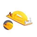 Veemoon Handgriff Schleifpapierhalter mit Kunststoffgriff Leichter Sandpapierrahmen für Wand und Holzverarbeitung zum Schleifen und Polieren Zufällige Farbe Basisplatte Zufällige Farbe