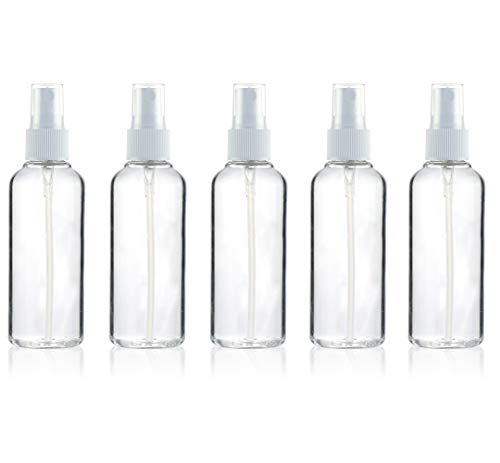 最安値 Osogode オソグド 液体詰替用ボトル ラベル用ボトル 小分け容器 透明 小分けボトル 空ボトル 5個セット 携帯用 水ベースの液体に適しています 100ml の価格比較