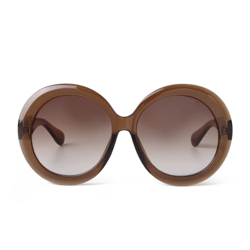 ADE WU Oversized Round Sunglasses for Women