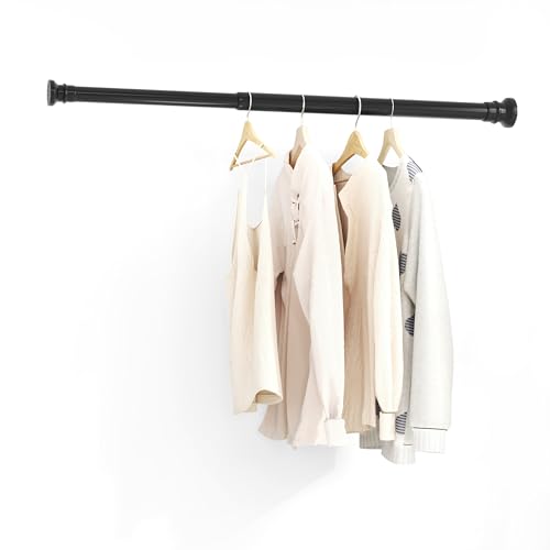 BAOYOUNI つっぱり棒 突ぱり棒 強力ポール パーテーション 間仕切り カーテンポール (40‐56㎝ブラック)