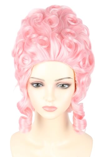 Perruque Reine 18ème Siècle Rose pour Réussir votre Costume d'Époque