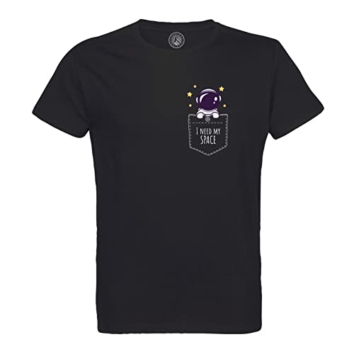 T-Shirt Homme Col Rond Anti-Pilling Motif Astronaute pour Style Sans Effort