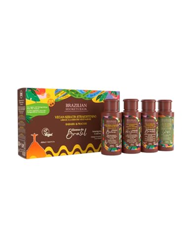 Brazilian Secrets hair - Bossa Do Brazil - KIT LISSAGE À LA KÉRATINE VÉGÉTALIENNE - 4 X 100ML