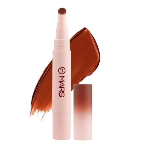 Image of MARS Lip Fuzz Blurring Lip Cream with Cushion Tip Applicator | Paraben-Free | Air-Soft Matte Lipstick | Blurred Finish | One Swipe High Color Payoff | 3 ml (08-TEDDY TOUCH)