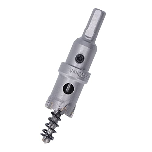 Broca sierra de carburo 22mm para metal y madera miniatura 6