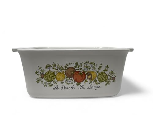 Vintage Corning Ware Spice of Life Le Persil La Sauge Loaf PAN