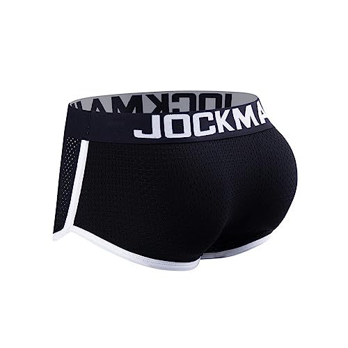 JOCKMAIL Men's Boxer Briefs Mens Padded Boxer Brief Underwear with Hip Pad Enhancing Buttcocks Boxer Briefs2