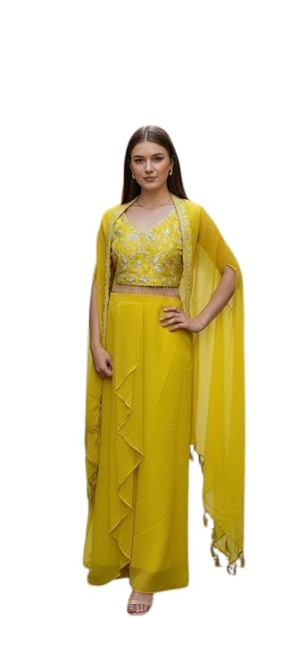 Women Embroidered Lehenga Choli Set with Dupatta | Stylish Flared Lehenga with Designer Blouse & Dupatta for Festive-image-18
