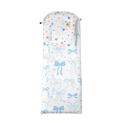 Bolsa de dormir para camping Feelyou para niños, ligera, impermeable, para verano e invierno, para exteriores y senderismo miniatura 4