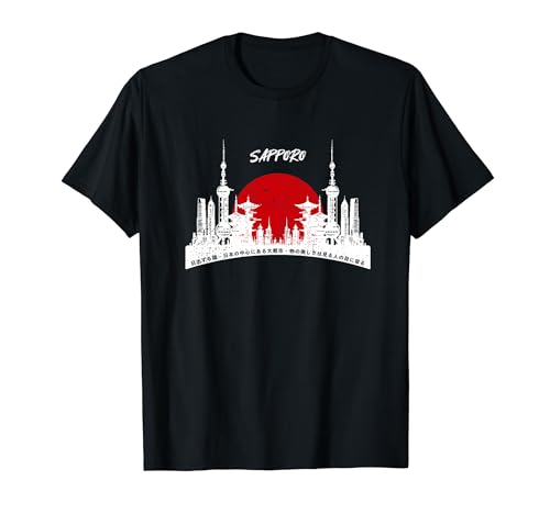 Sapporo City 90s Retro Japón Estética 80s Sapporo Camiseta