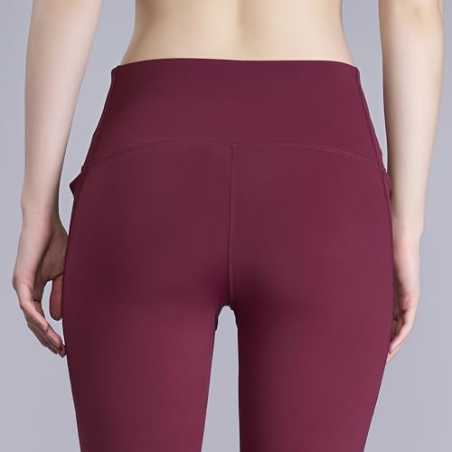 Image of HERSENSE Women's High Waisted Leggings with 2 Deep Pockets | Stretchable Activewear Tights for Gym, Yoga, Running & Workout | Comfortable Fit Black