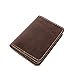 Handmade vintage Men's Minimalist Leather Wallet Card Holder Card Case Wallet Front Pocket Card Organizer(Brown)