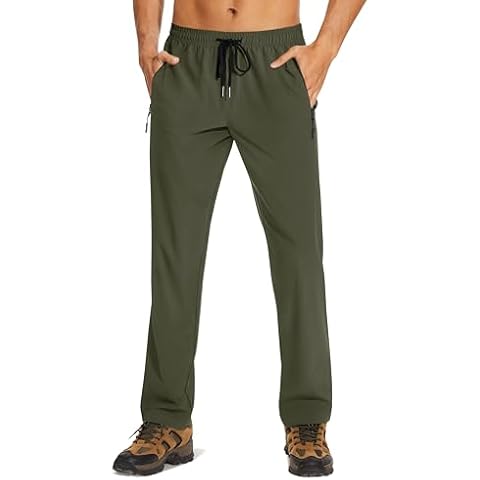 TACVASEN Lightweight Quick Dry Jogging Bottoms Cover
