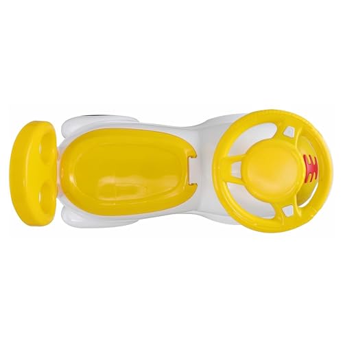 Image of kidsROAR Push Ride On Car for Kids 1-5 Years | Baby Push Car with Music, 3D Lights & Backrest | Premium Ride On Toy Supports Up to 35kg (Tiger, Yellow)
