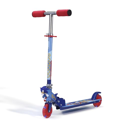 Sonic the Hedgehog - 2 Wheel Kick Scooter for Kids Foldable