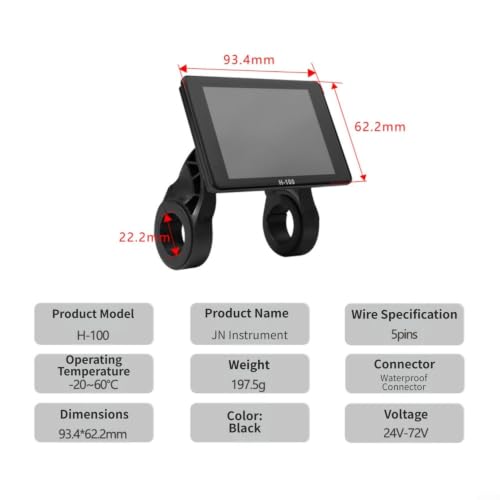 Evita averías con la pantalla LCD de 24V-72V Yhenlovtt para ebike con controlador OMD2 6