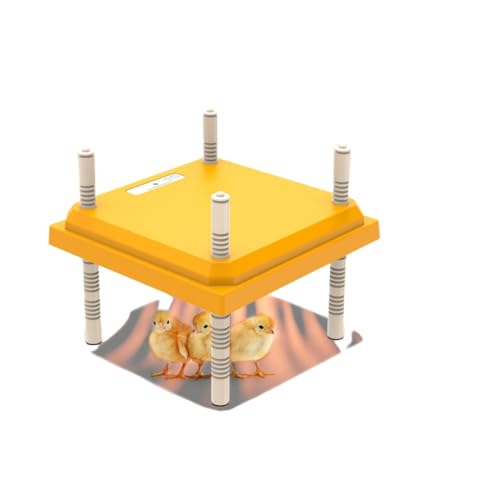TVTKE鶏用ヒーターパネル ひよこ用育雛ヒーター、ペット用断熱ボード高さと角度を調節 小動物用ヒーター パネル付きヒーター ひよこ用育雛器、 簡単に掃除 (イエロー,40cm)