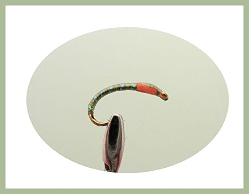 Lot de 12 époxy Buzzer - Olive Sparkle - Mouches de pêche. Tailles mixtes 10-16 Cover