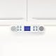 NEDIS Küche Radio FM-Radio | Unterschrank-Radio | 30 voreingestellte Sender | Display mit automatischem Dimmer | Weiß Silber/Weiss 1.40 m, RDFM4000WT