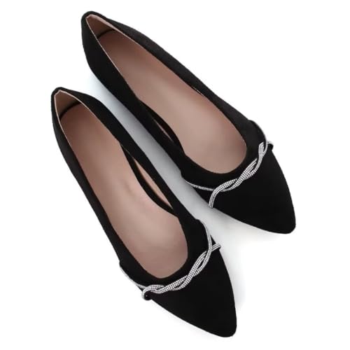 Image of Stunner Womens Flats Fashion Pointed Toe Bowknot Ballet Flats Cute Slip On Dress Flats Comfortable Party Wedding Flats2