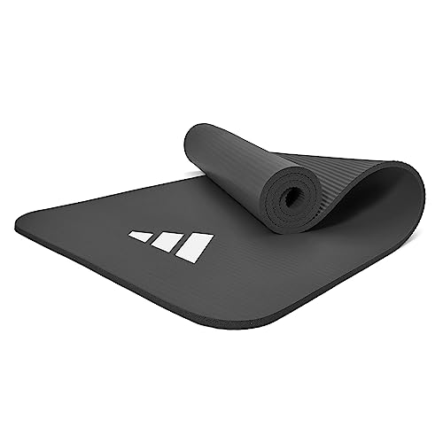 Adidas 10mm NBR Yoga Mat with Carry Strap — Grey — view 4