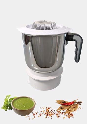 Image of Mixer Grinder Jar, Compatible with Sujata Mixer Grinder jar, Stainless Steel, 1000 ml (JAR)