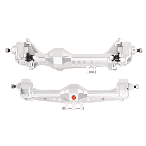 Essieux de portail RC en alliage d'aluminium durable de haute précision argent pour 1/10