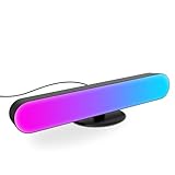 VITANO LED RGB Light Bar, 9.5in Ambient Lighting with Remote Control, Led Lights for Bedroom, Tv, Computer Multicolor Spotlight Stand Decoration for Party and Home