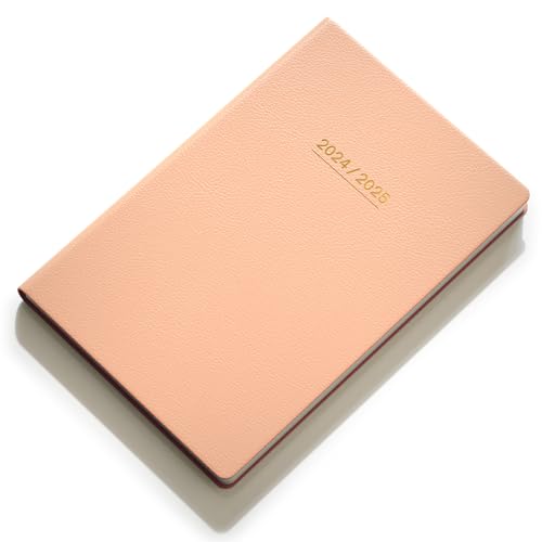 KaKa Dragon Academic Diary 2024-2025 Week to View, A5 18Months Weekly Planner, Pocket Diary for Teacher, Students, Work& Home, July 2024 - December 2025, Soft Cover (Pink)