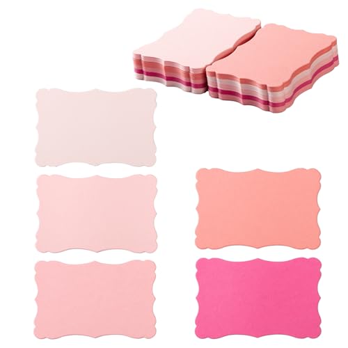 Toperd 120 Pieces Small Mini Business Cards Vintage Assorted Colors Blank Note Gift for Business...