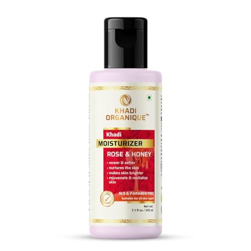 Image of Khadi Organique Rose & Honey Moisturizer Sls & Paraben Free - 210 ml (Pack of 1)